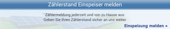 Um Ihren Zählerstand zu melden klicken Sie bitte hier.